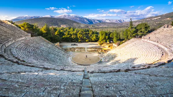 Det Gamle Teater i Epidaurus i Grækenland.