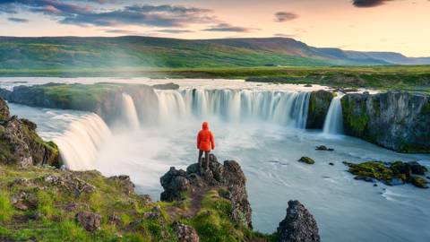 Godafoss-vandfald i Island.