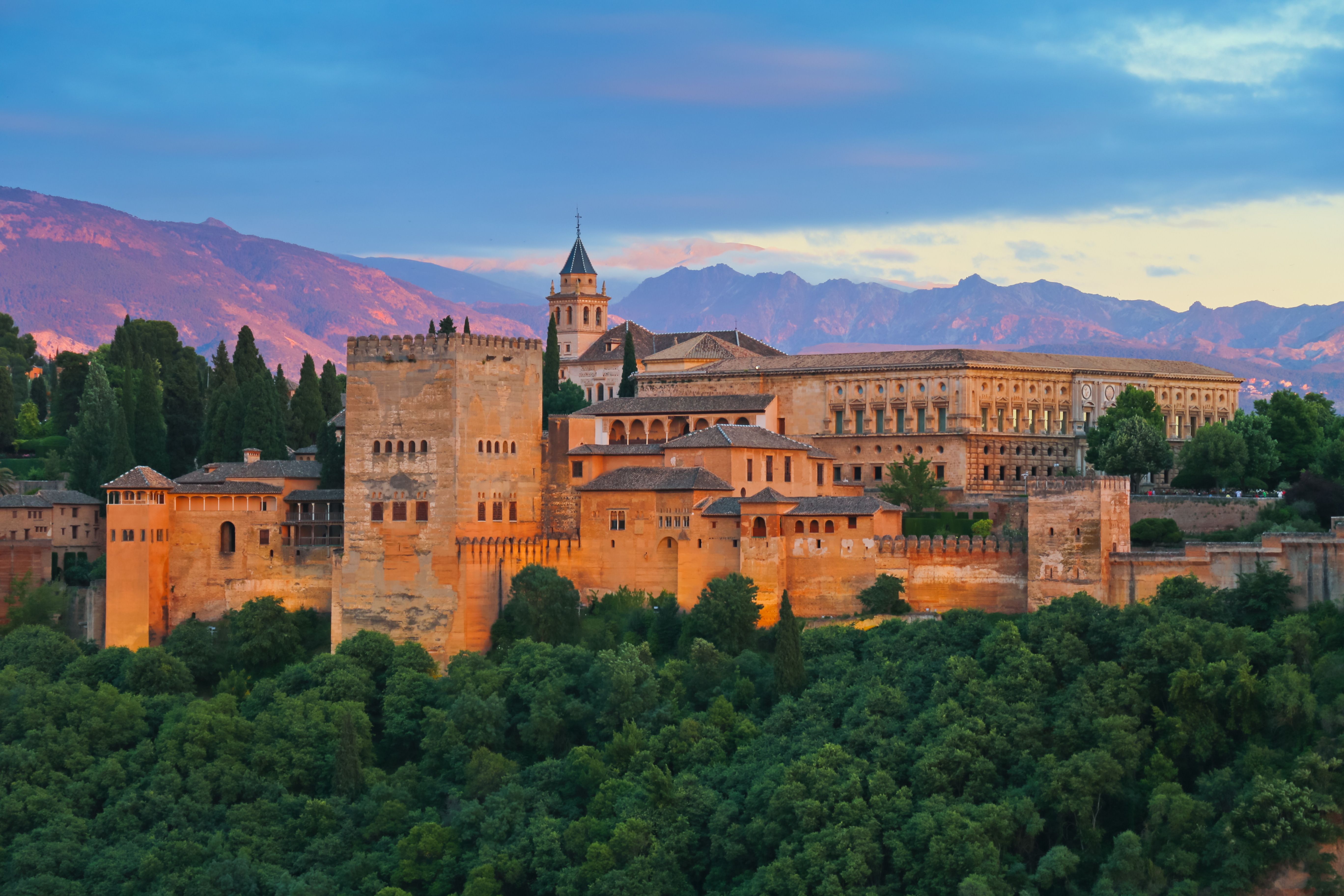 Alhambra-komplekset i Granada.
